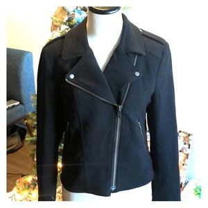 Catherine Malandrino Moto Jacket Blazer Black